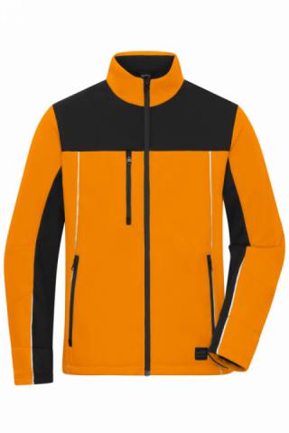 Signal-Workwear Softshell-Jacket neon-orange/black  304319